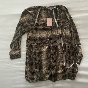 Snakeprint T- Shirt dress